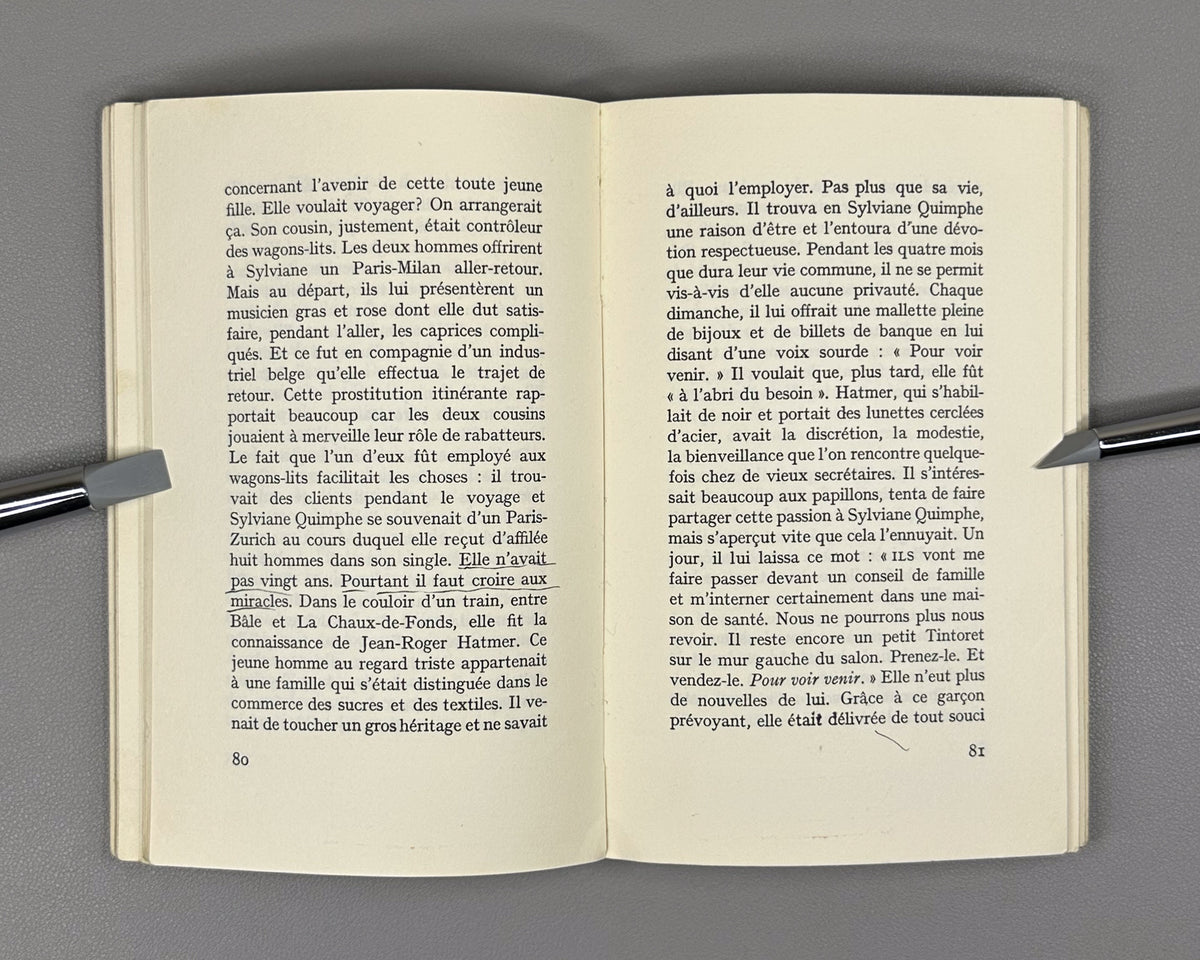 [With the original promotional band announcing the Academie francaise prize] Modiano, Patrick. Les Boulevards de ceinture. Recit. Paris: Gallimard, 1972. In French.