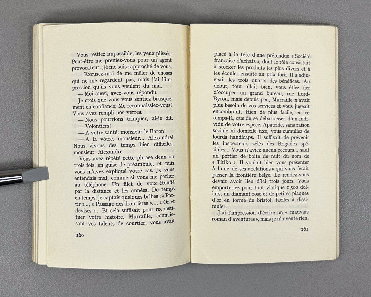 [With the original promotional band announcing the Academie francaise prize] Modiano, Patrick. Les Boulevards de ceinture. Recit. Paris: Gallimard, 1972. In French.