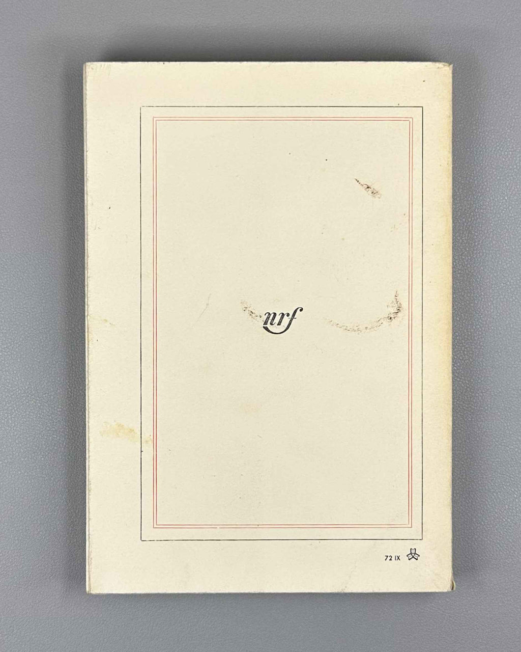 Grenier, Roger. Cine-roman. Roman. Prix Femina 1972. Paris: Gallimard (nrf), 1972. In French.