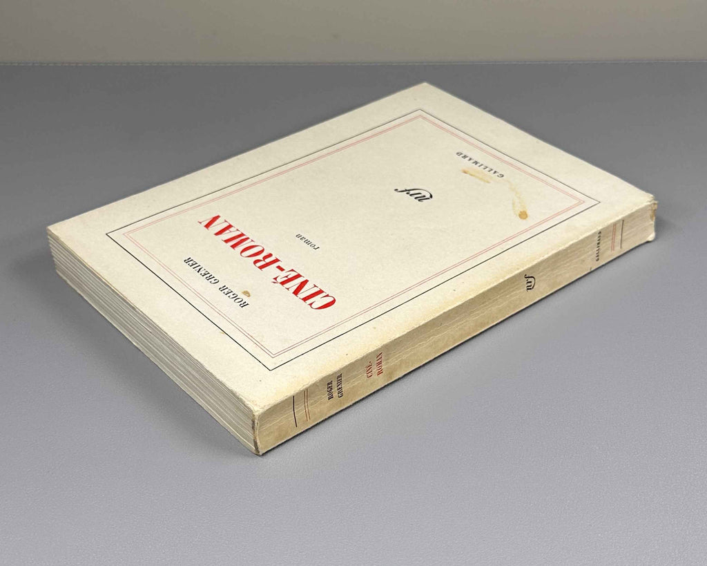 Grenier, Roger. Cine-roman. Roman. Prix Femina 1972. Paris: Gallimard (nrf), 1972. In French.