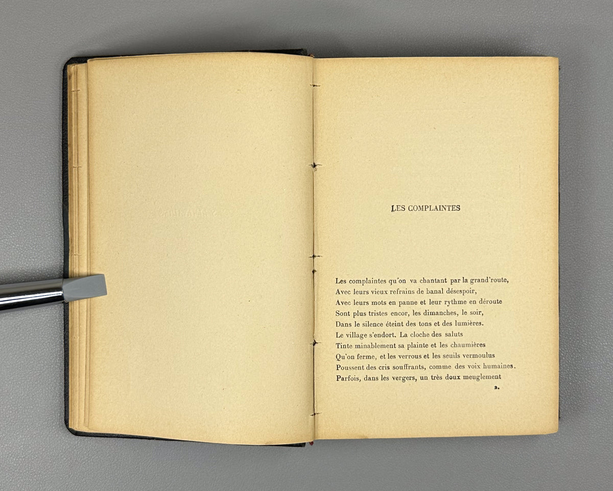 Verhaeren, Emile. Poemes (Nouvelle Serie) : Les Soirs, Les Debacles, Les Flambeaux noirs. Neuvieme edition. Paris, 1914. In French.