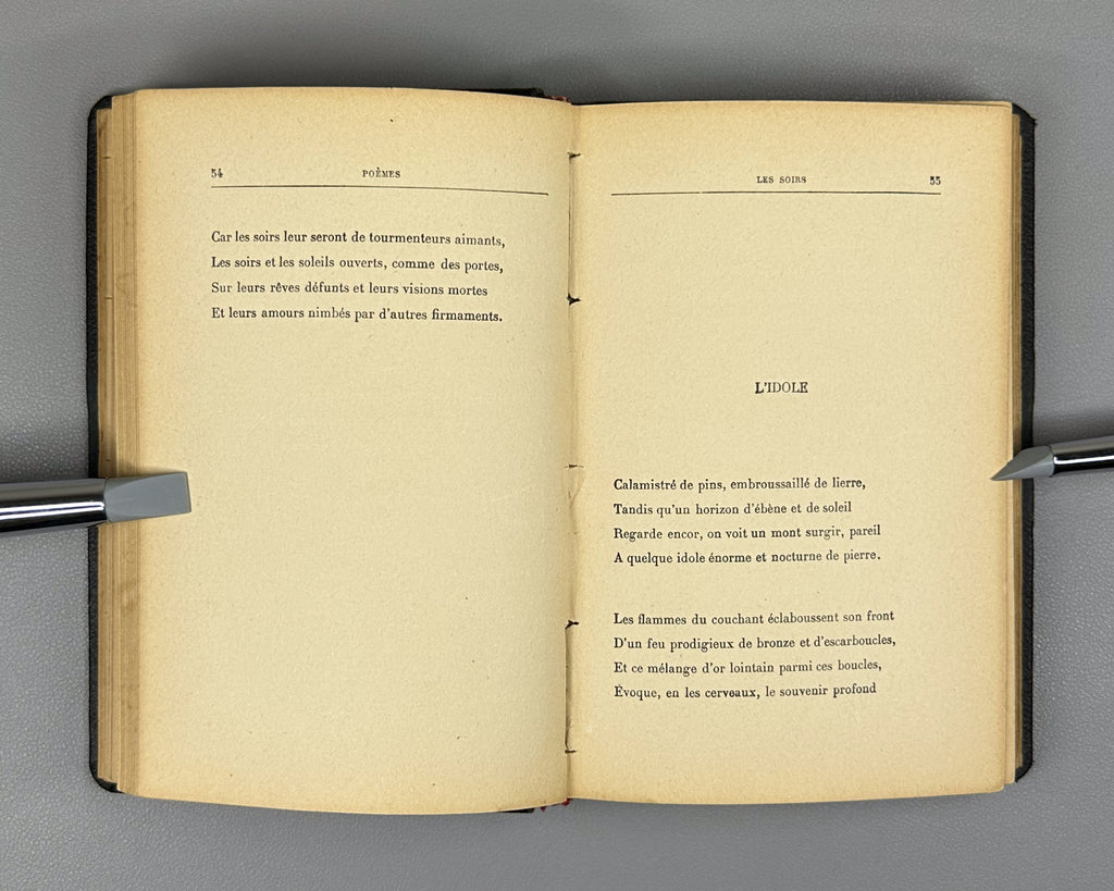 Verhaeren, Emile. Poemes (Nouvelle Serie) : Les Soirs, Les Debacles, Les Flambeaux noirs. Neuvieme edition. Paris, 1914. In French.