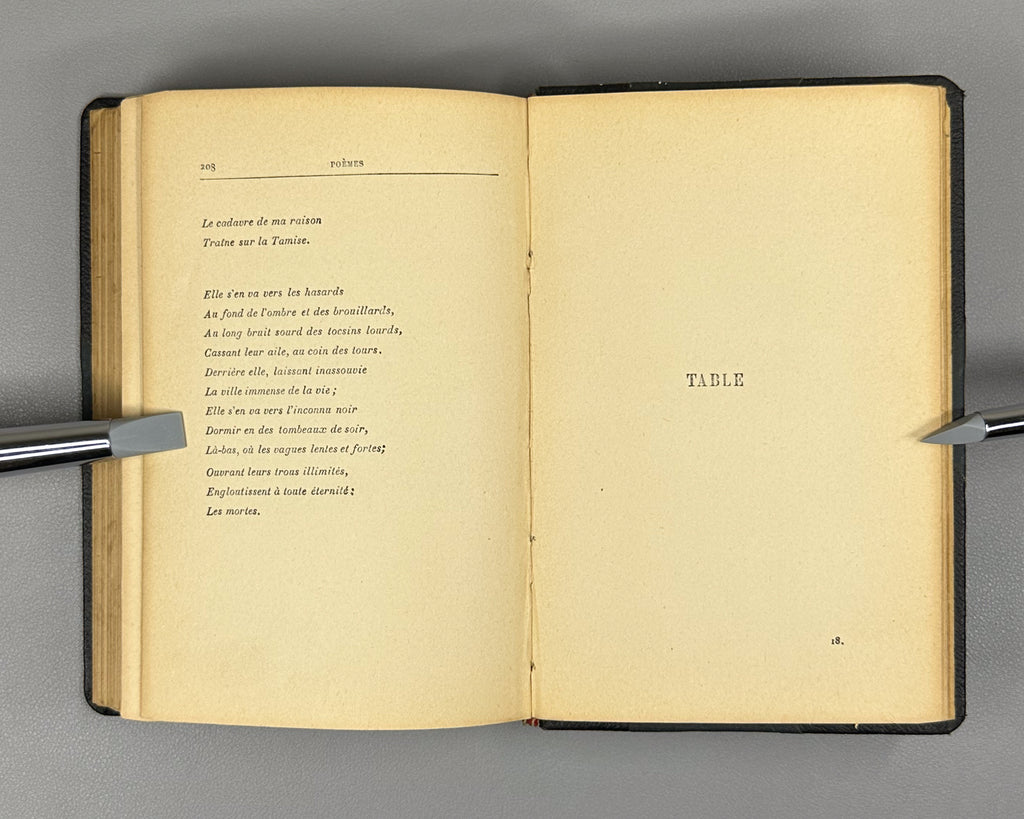 Verhaeren, Emile. Poemes (Nouvelle Serie) : Les Soirs, Les Debacles, Les Flambeaux noirs. Neuvieme edition. Paris, 1914. In French.