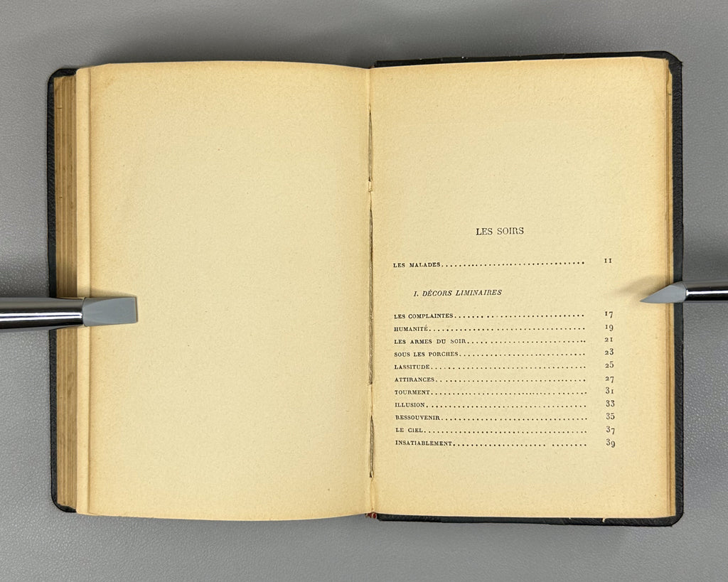 Verhaeren, Emile. Poemes (Nouvelle Serie) : Les Soirs, Les Debacles, Les Flambeaux noirs. Neuvieme edition. Paris, 1914. In French.