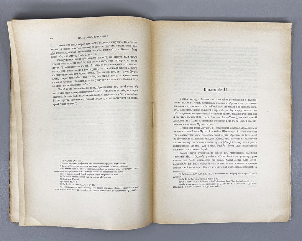 Tumansky, A. Kitáb-i-Aqdas: The Most Holy Book of the Contemporary Baha'is (Kitabe Akdes: Svyashchenneyshaya kniga sovremennykh Babidov). In Russian and Arabic. First edition.