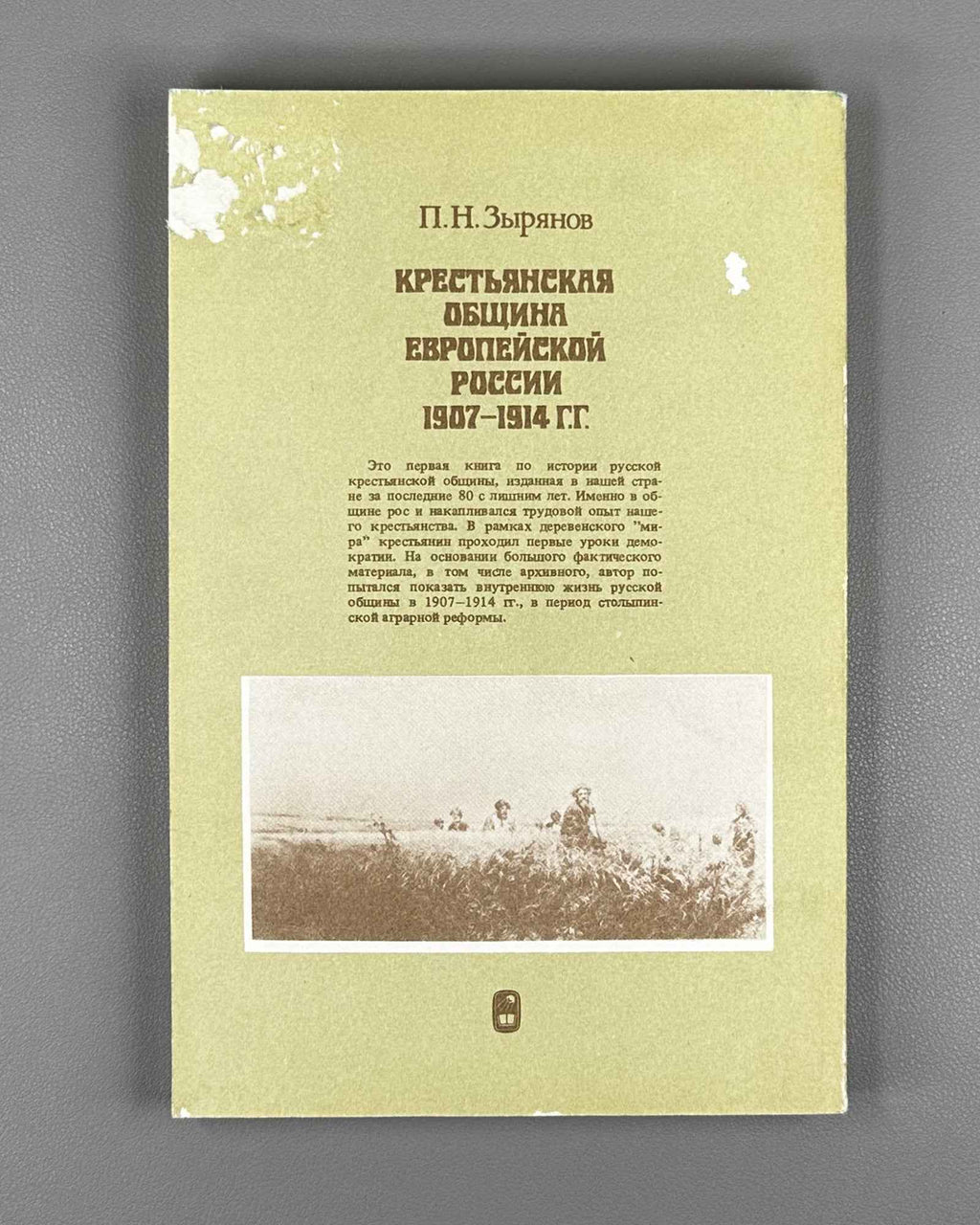 Zyryanov, P. N. The Peasant Commune of European Russia, 1907-1914 (Krest'yanskaya obshchina evropeyskoy Rossii). 1992. In Russian.