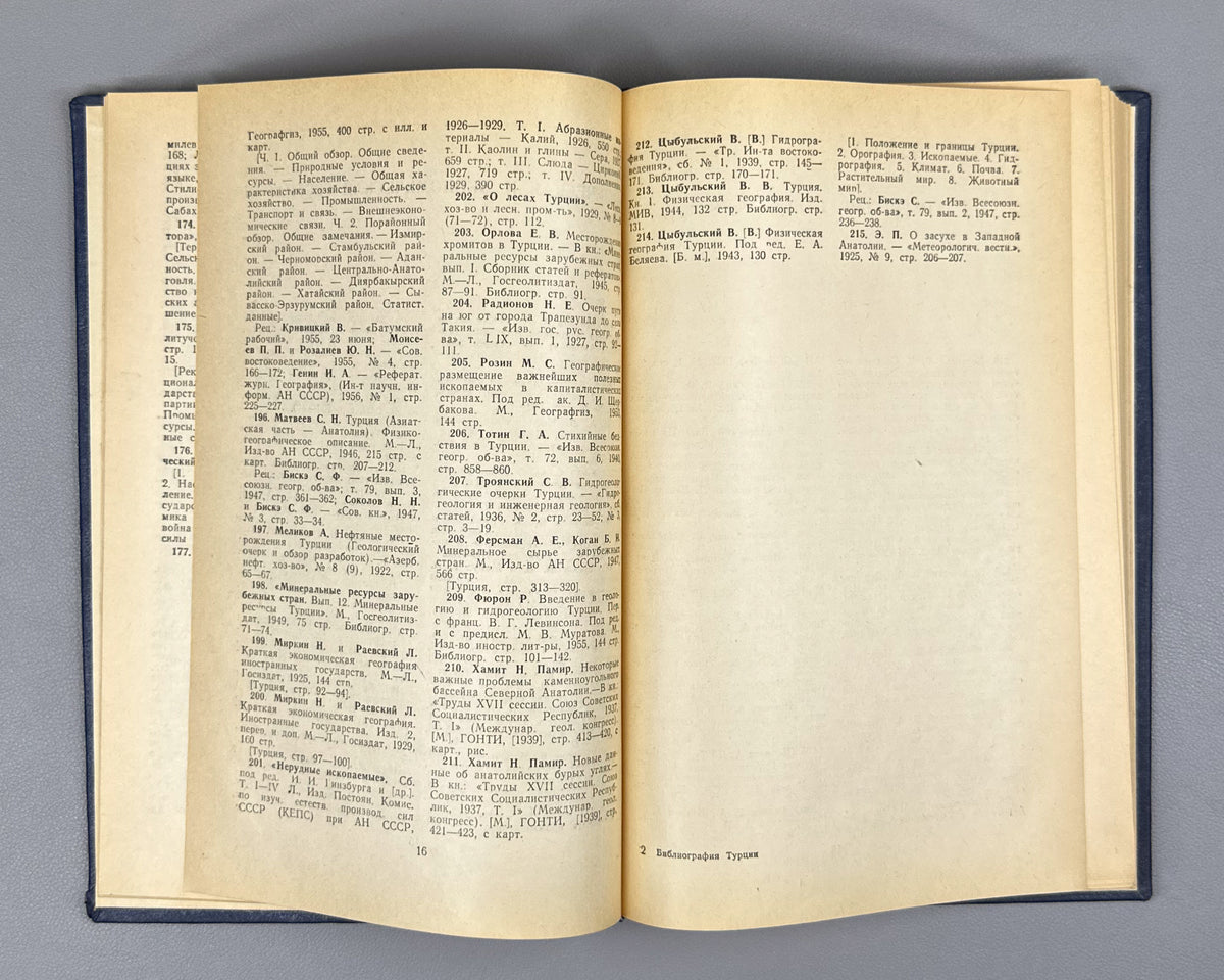 Sverchevskaya, Cherman. Bibliography of Turkey, 1917-1958 (Bibliografiya Turtsii) / edited by B. M. Dantsig, 1959. In Russian.
