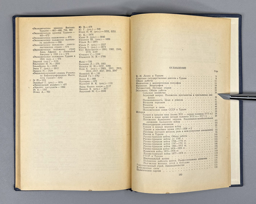 Sverchevskaya, Cherman. Bibliography of Turkey, 1917-1958 (Bibliografiya Turtsii) / edited by B. M. Dantsig, 1959. In Russian.