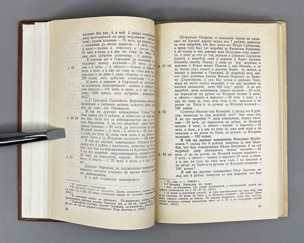 Pistsovaia kniga Kazanskogo uezda 1602-1603 godov (Land Survey Book of the Kazan Uezd): Publication of the Text / compiled by R.N. Stepanov, 1978. In Russian.