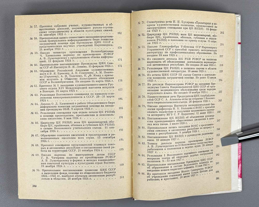 Kul'turnoe stroitel'stvo v SSSR, 1917-1927 (Cultural Construction in the USSR, 1917-1927): The Development of a Unified State Policy in the Cultural Sphere: Documents and Materials, 1989. In Russian.