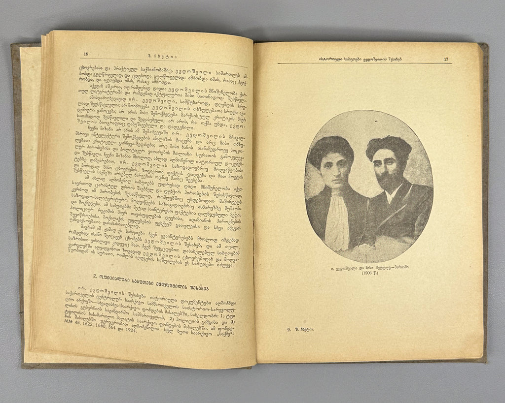 Chkhetia, Sh. Historical Documents on Irodion Evdoshvili (Istoriuli sabutebi irodion evdoshvilis shesakheb). Tbilisi, 1939. In Georgian.