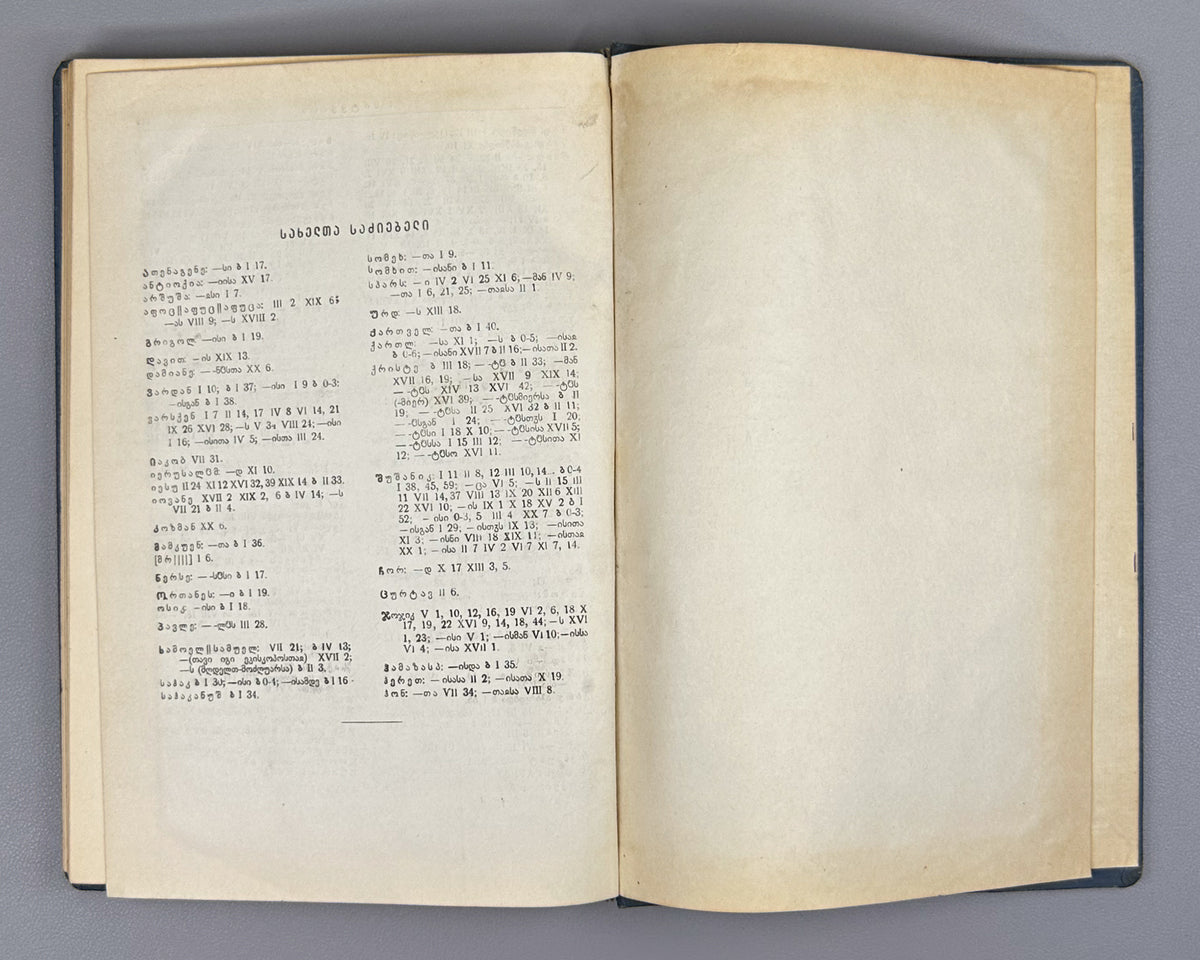 Tsurtaveli, I. The Martyrdom of Shushanik (Mart'vilobay Shushanik'isi). Georgian and Armenian texts edited, with a study, variants, lexicon and indices, by Ilia Abuladze. First edition of the Abuladze critical edition, 1938.