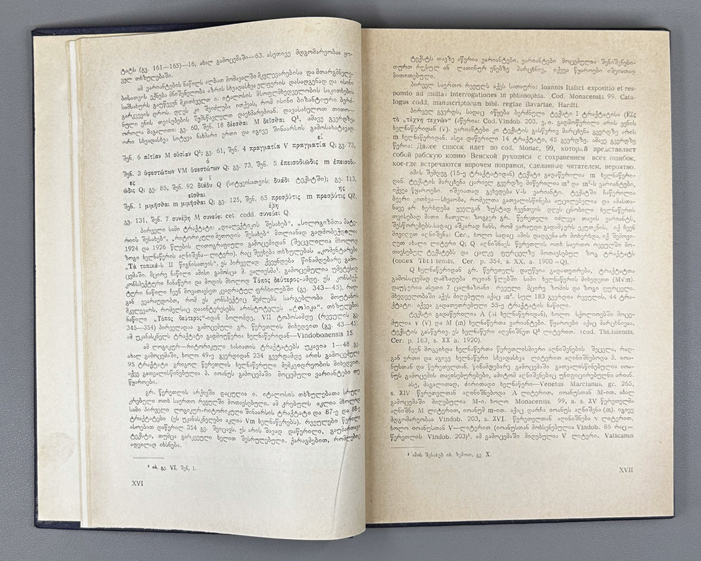 Italos, Joannes. Thkhzulebani [Works / Opera]. Greek text with variants and notes published according to the materials of Grigol Tsereteli, 1966.