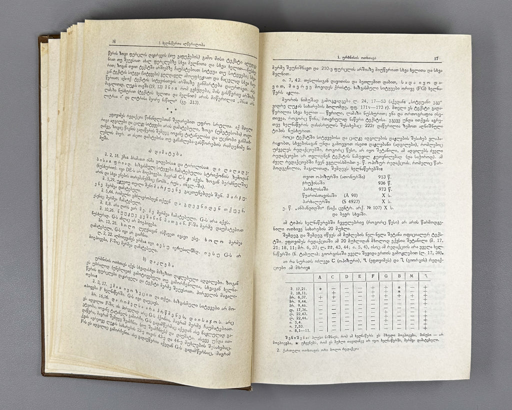 [Control Copy] Imnaishvili, Ivane. Kartuli otkhtavis ori bolo redaktsia [Two Last Recensions of the Georgian Four Gospels / Tetraevevangelion]. 1979. In Georgian
