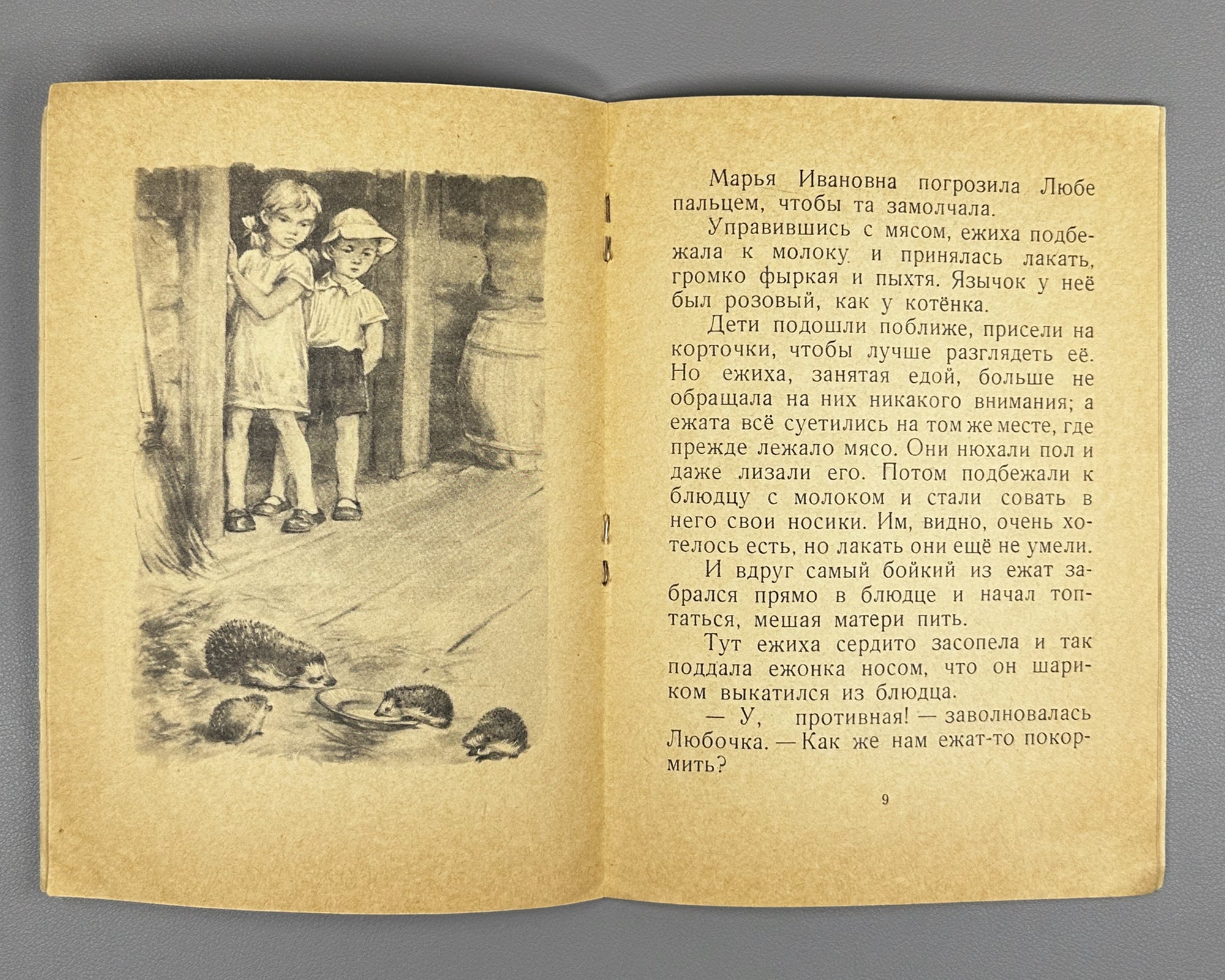 Skrebitsky, Georgy. A Prickly Family (Kolyuchaya semeyka). Illustrated by N. Stroganova and M. Alekseev. Series: My First Books, 1956. In Russian.