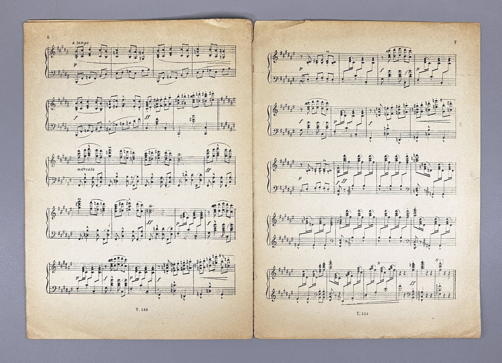 Albéniz, I. Seguidillas. Piano Solo. Series: Concert Repertoire of the Pianist, Triton, 1934. In Russian.