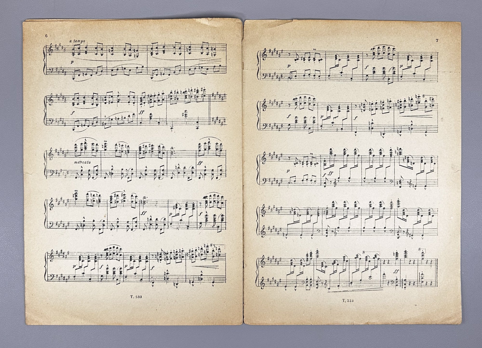 Albéniz, I. Seguidillas. Piano Solo. Series: Concert Repertoire of the Pianist, Triton, 1934. In Russian.