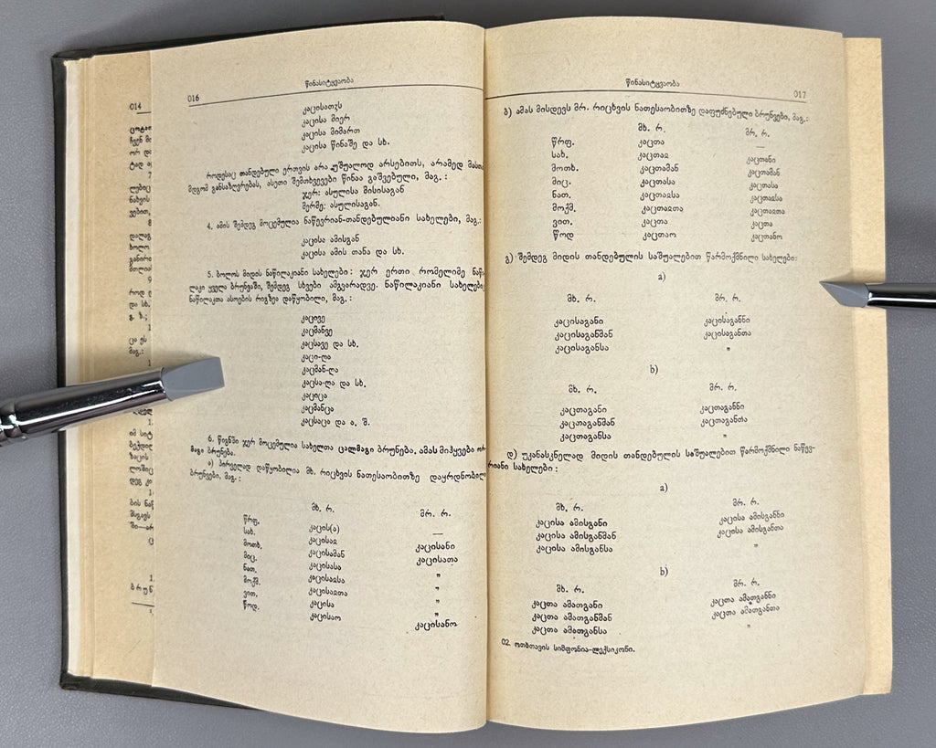 Imnaishvili, I. Concordance-Lexicon of the Georgian Four Gospels (Kartuli otkhtavis simp'onia-leksik'oni). Monuments of the Old Georgian Language, 6, 1986. In Georgian.