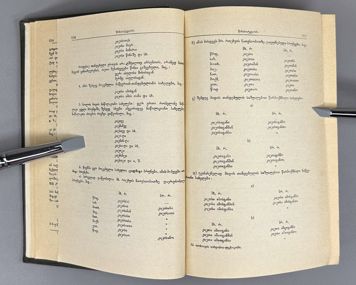 Imnaishvili, I. Concordance-Lexicon of the Georgian Four Gospels (Kartuli otkhtavis simp'onia-leksik'oni). Monuments of the Old Georgian Language, 6, 1986. In Georgian.