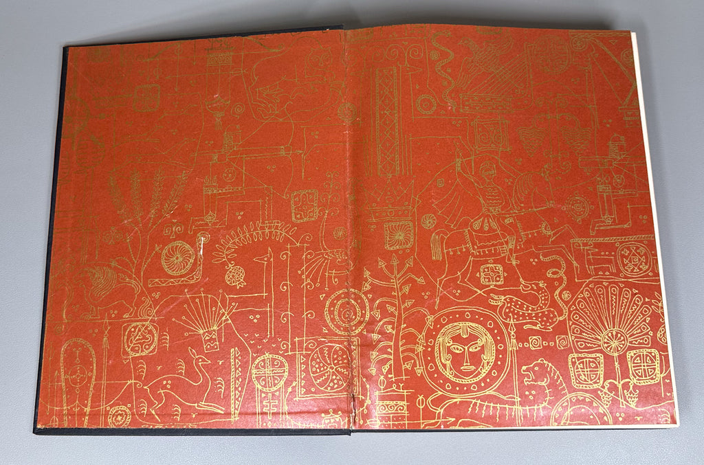 Rustaveli, Shota. The Knight in the Panther's Skin (Vepkhistkaosani). Illustrated by S. Kobuladze. Jubilee edition for the 800th anniversary of the poet's birth, 1966. In Georgian.