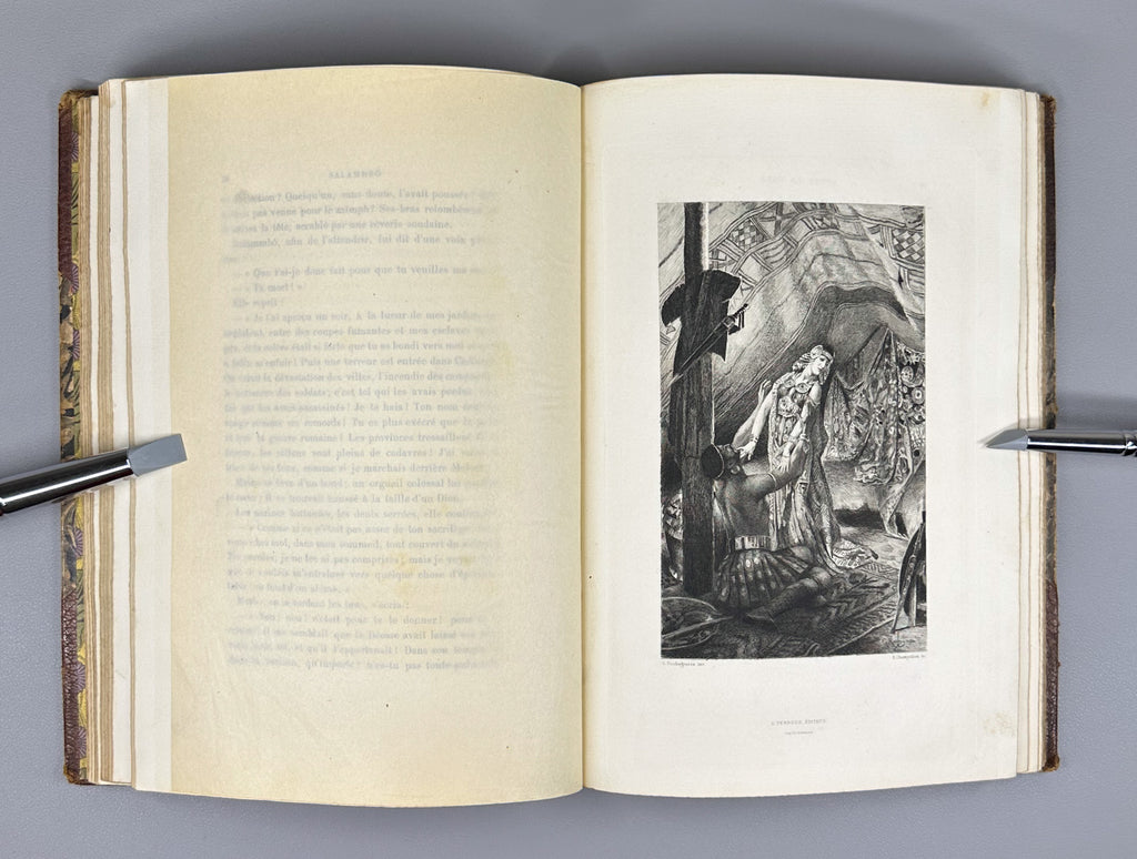 [No. 534] Flaubert, G. Salammbô. Illustrations by Georges Rochegrosse. In 2 Volumes. Paris: A. Ferroud, 1900. In French.