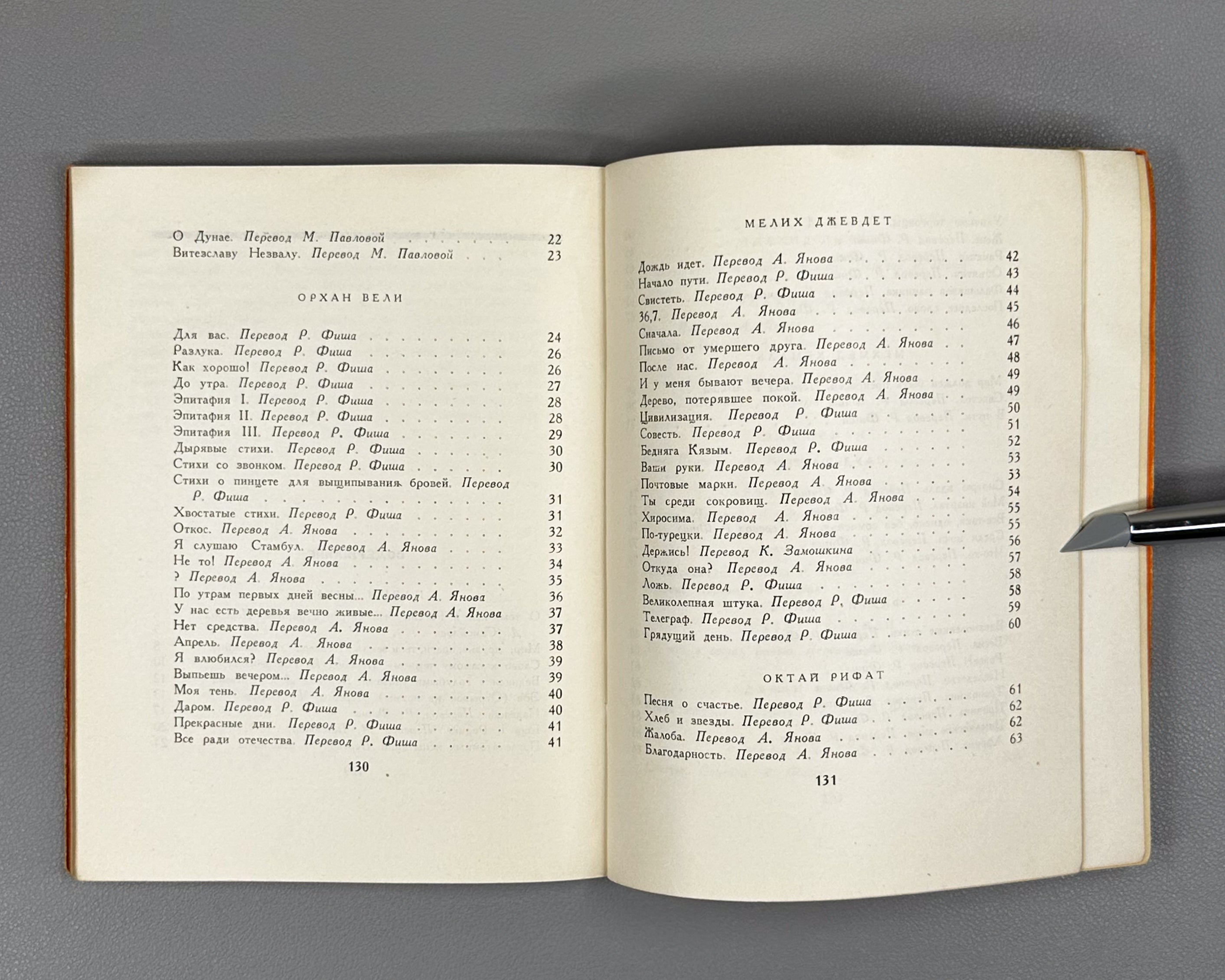 Turkish Poetry of Our Days (Turetskaya poeziya nashikh dney) / compiled by Radik Fish. First edition, 1958. In Russian.