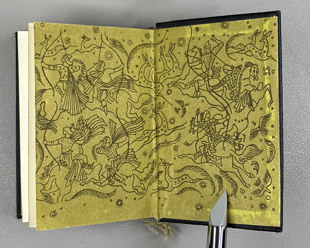 Rustaveli, Shota. The Knight in the Panther's Skin (Vepkhistkaosani). Miniature edition. Illustrated by Sergo Kobuladze, 1966. In Georgian.