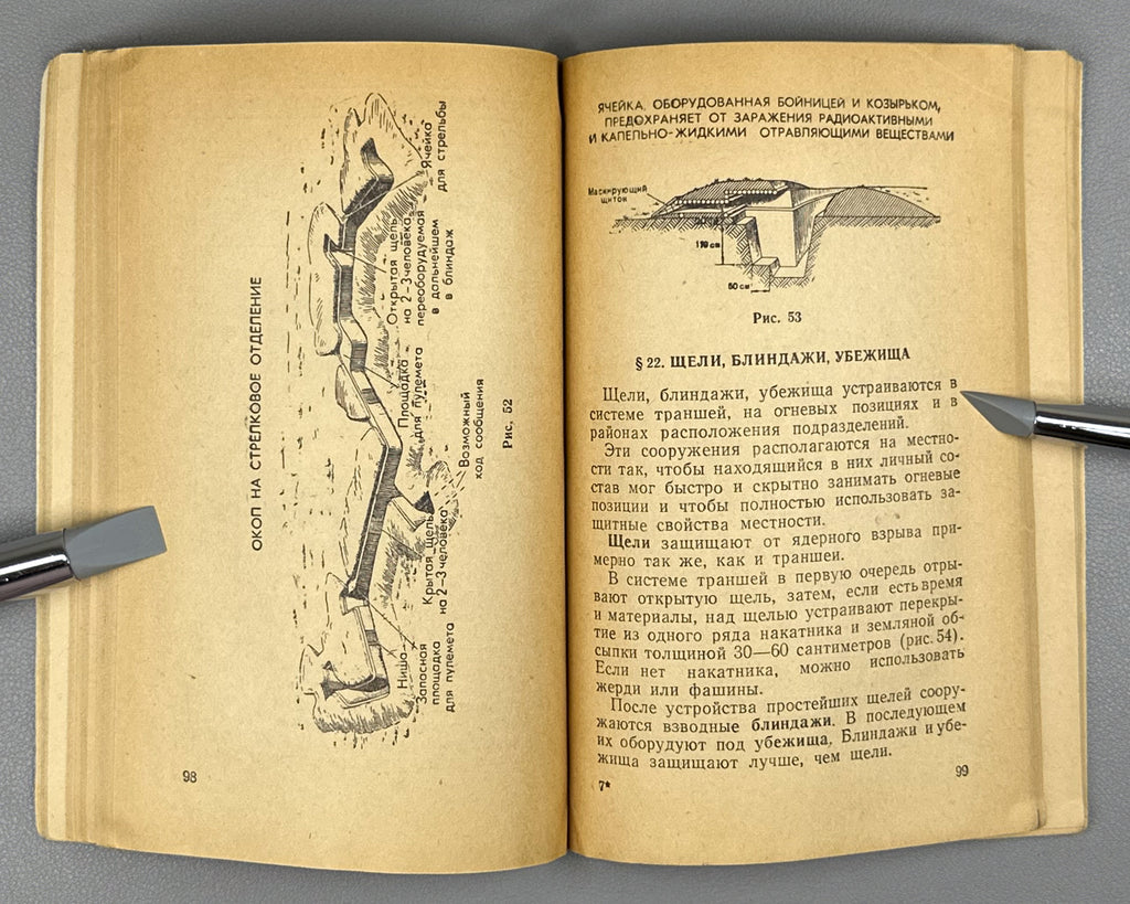 How to Act under Conditions of Use of Nuclear, Chemical and Bacteriological Weapons (Kak deystvovat v usloviyakh primeneniya yadernogo, khimicheskogo i bakteriologicheskogo oruzhiya). A manual for the soldier and sailor, 1962. In Russian.