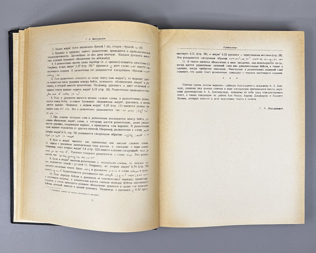 Amir Khusrau Dihlavi. Majnun and Layli (Majnūn u Laylī). Series: Monuments of the Literature of the Peoples of the East, Texts, Large Series, VII, 1965. Persian text in Arabic script with Russian preface. First critical edition.