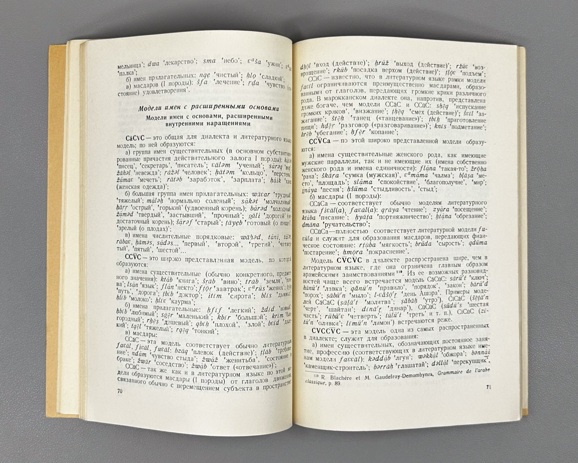Kyamilev, S. The Moroccan Dialect of Arabic (Marokkansky dialekt arabskogo yazyka). Series: Languages of the Peoples of Asia and Africa, 1968. First edition. In Russian.