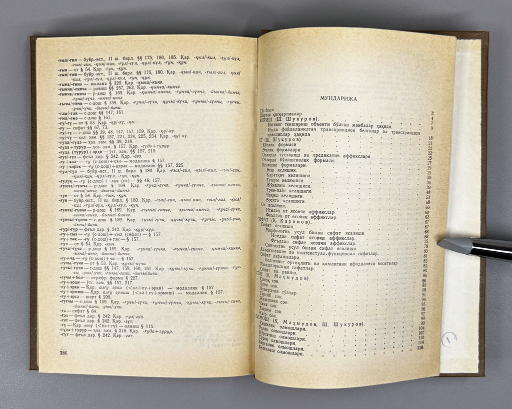 XIII-XIV asrlar turkiy adabiy yodgorliklar tili. Morfologiya (Language of Turkic Literary Monuments of the 13th-14th Centuries. Morphology). 1986. First edition. In Uzbek