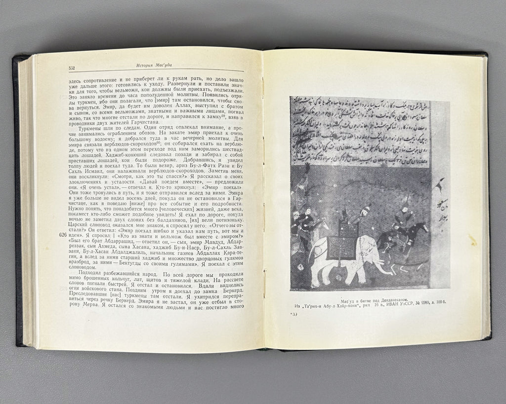 Abu al-Fadl Bayhaqi. The History of Mas'ud, 1030-1041 (Tarikh-i Mas'udi / Istoriya Mas'uda). 1962. First Russian translation.