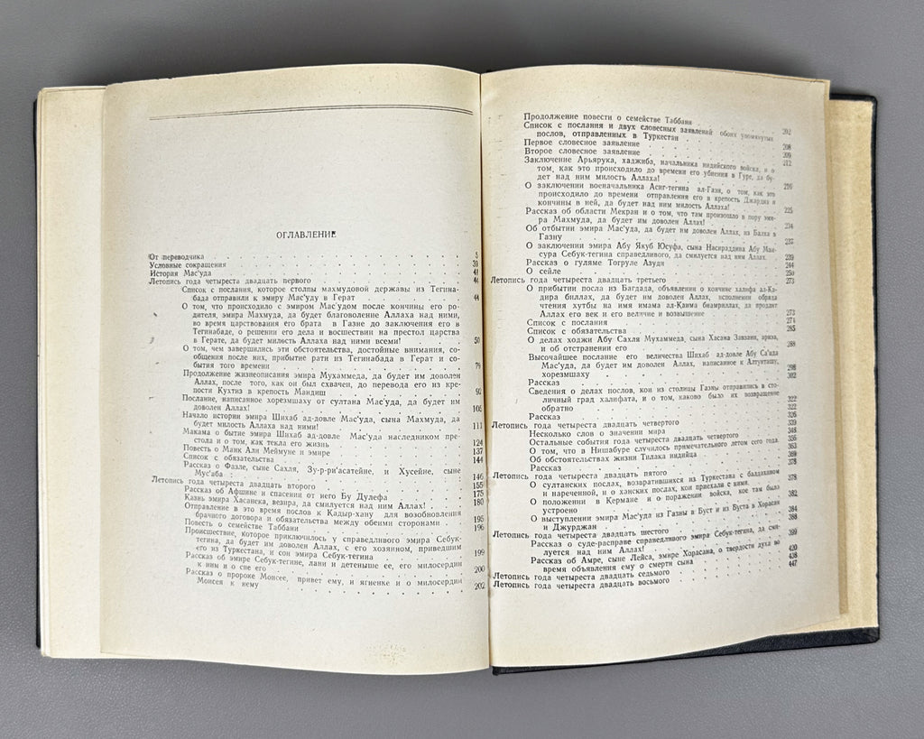 Abu al-Fadl Bayhaqi. The History of Mas'ud, 1030-1041 (Tarikh-i Mas'udi / Istoriya Mas'uda). 1962. First Russian translation.