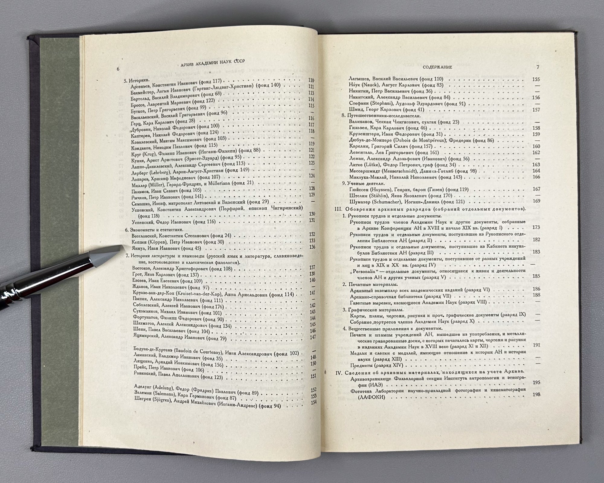 Archive of the Academy of Sciences of the USSR: Review of Archival Materials (Arkhiv Akademii nauk SSSR: Obozrenie arkhivnykh materialov). Transactions of the Archive, Issue 1, 1933. In Russian