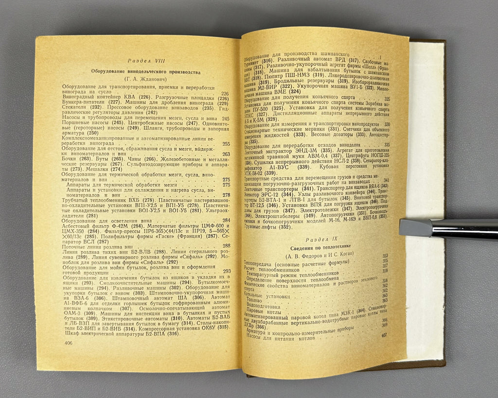 [Signed] Handbook of Winemaking (Spravochnik po vinodeliyu) / edited by V. M. Maltabar and E. M. Shprizman, 1973. In Russian.