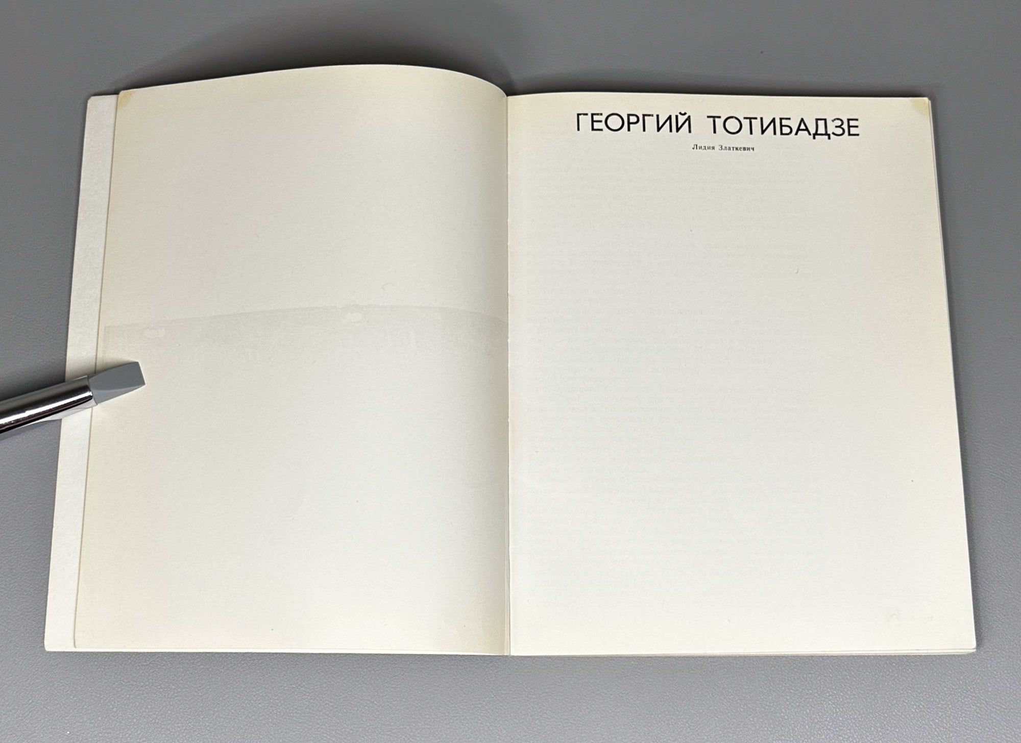 Zlatkevich, L. Georgy Totibadze. Moscow: Sovetskiy khudozhnik, 1978. In Russian.