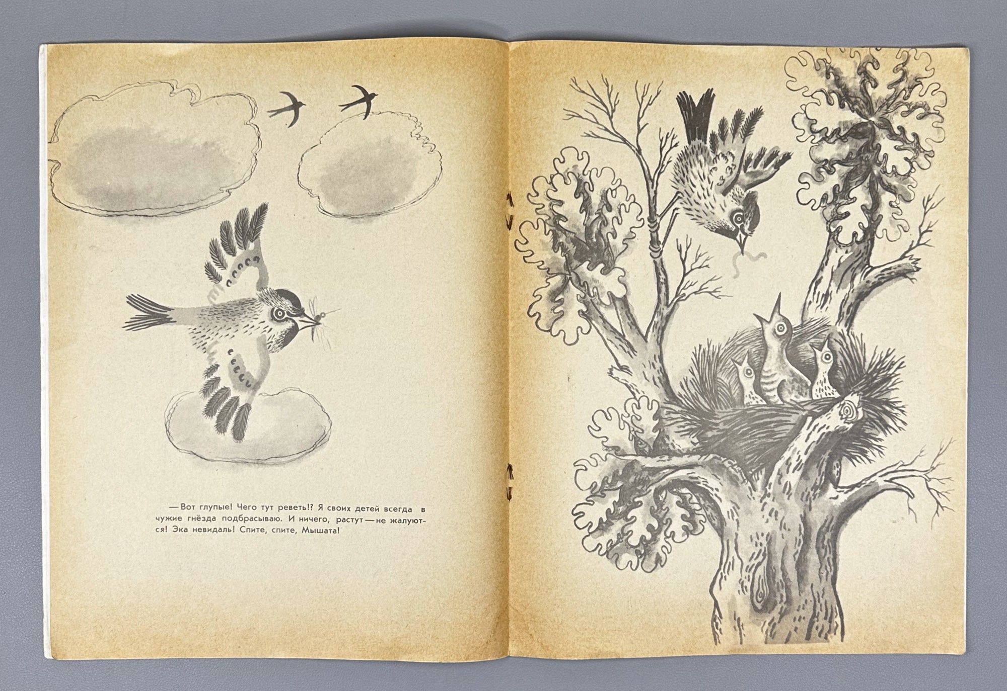 Shim, E. Sleep, Sleep, Little Mice: A Read and Color Book (Spite, spite, myshata). Illustrated by M. Mezheninov. Uncolored, 1972. In Russian