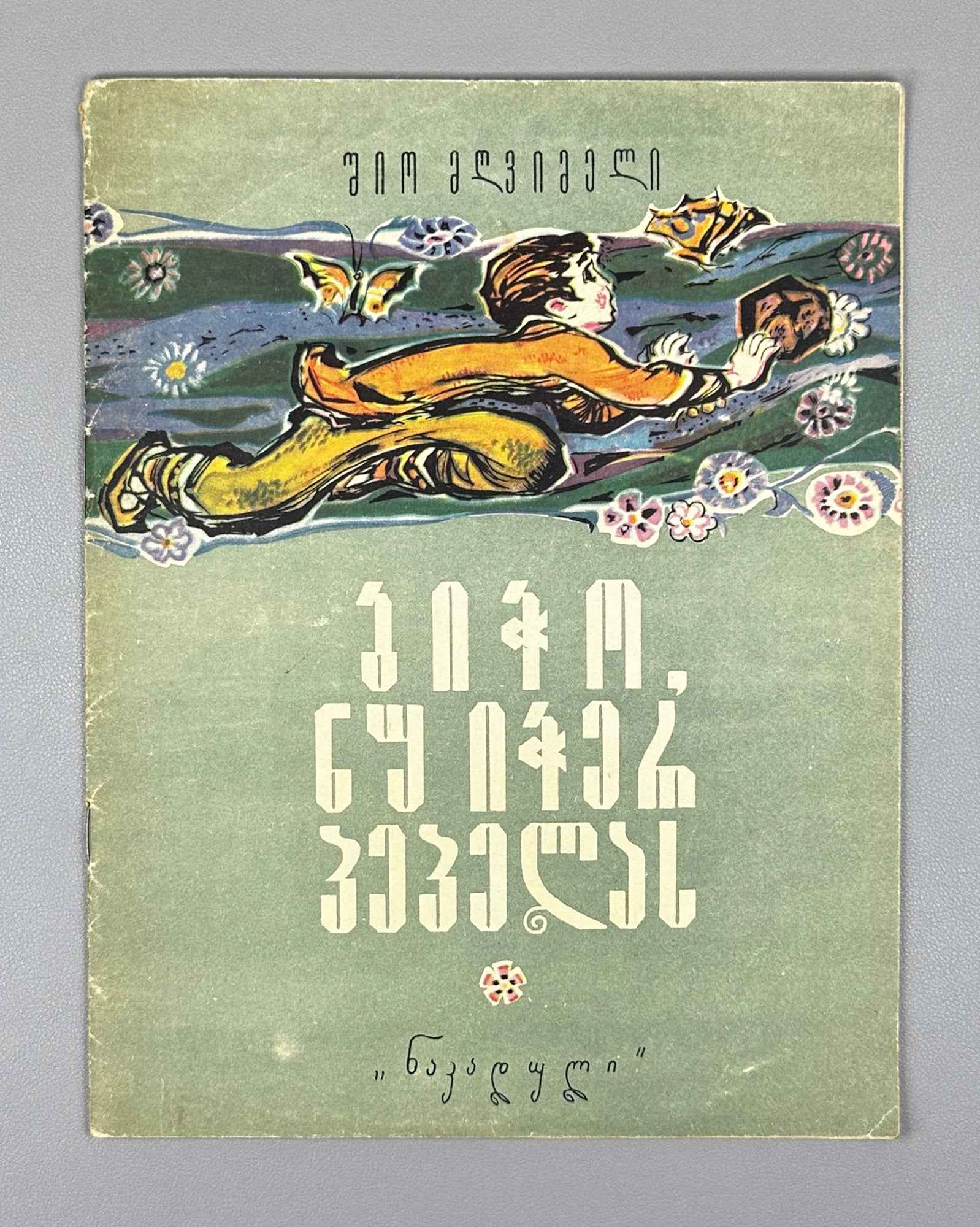 Mgvimeli, Shio. Boy, Don't Catch the Butterfly (Bicho, nu icher pepelas) Illustrated by Z. Medzmariashvili. Tbilisi, 1967. In Georgian.