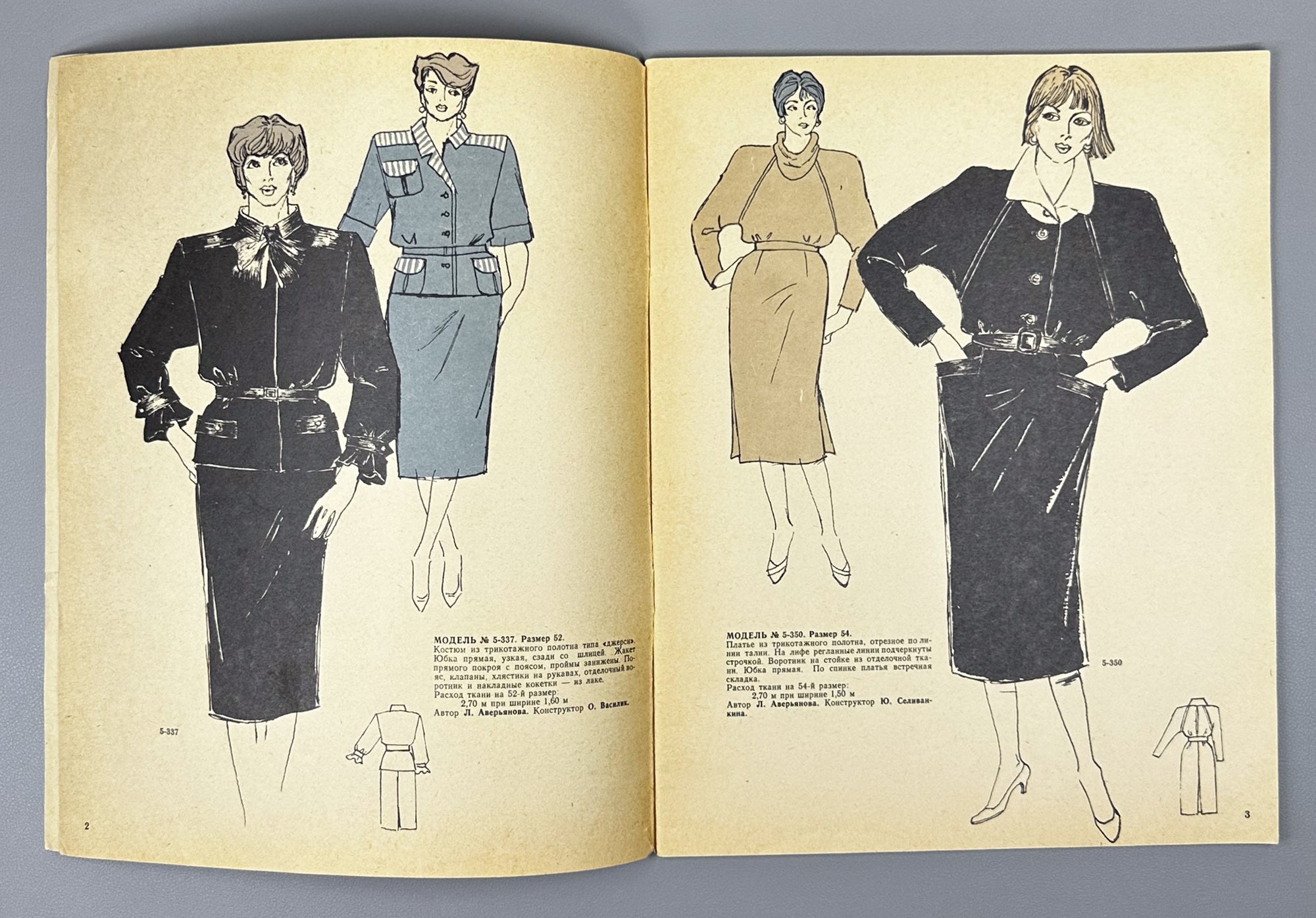 GUM Fashion Models: Models for Full-Figured Women [sewing pattern album]. GUM Fashion Department, headed by V. D. Ilyina, 1987. In Russian.