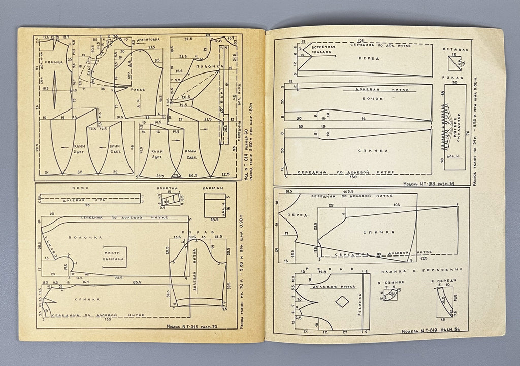 GUM Fashion Models: Models for Full-Figured Women [sewing pattern album]. GUM Fashion Department, headed by V. D. Ilyina, 1987. In Russian.