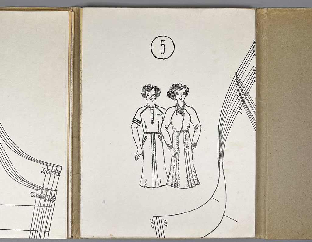 Set of Full-Size Sewing Patterns for Women, Sizes 44-60. Cover art by V. N. Tupikin. Rostov-on-Don. In Russian.