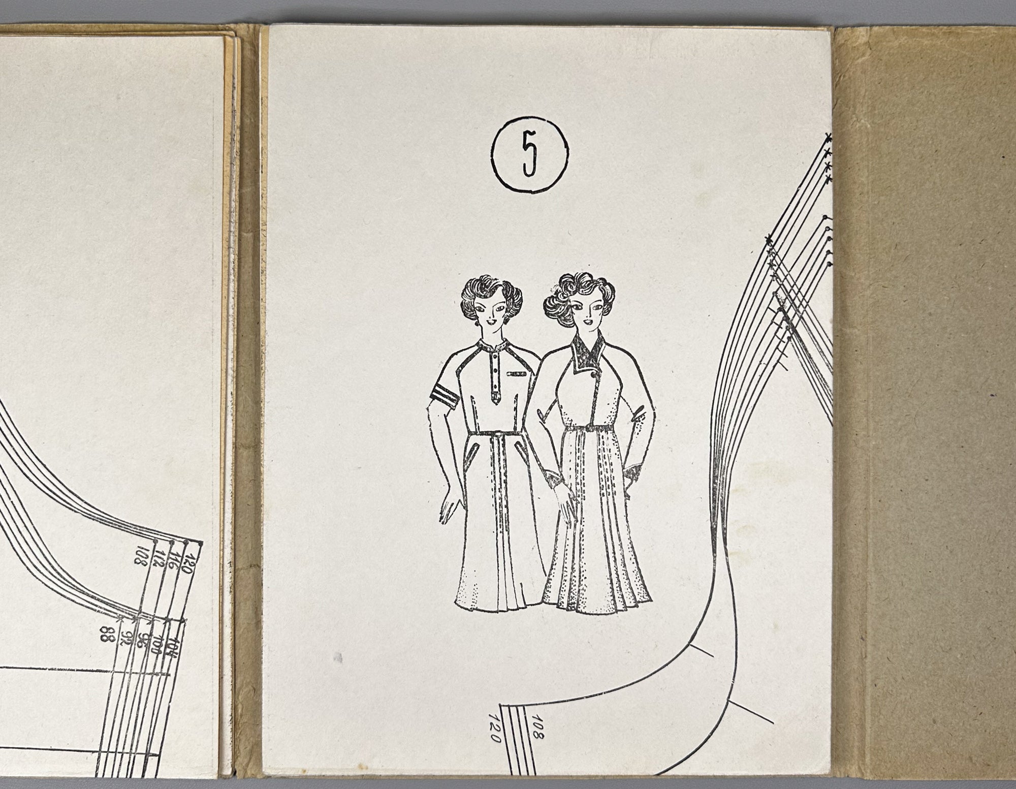 Set of Full-Size Sewing Patterns for Women, Sizes 44-60. Cover art by V. N. Tupikin. Rostov-on-Don. In Russian.