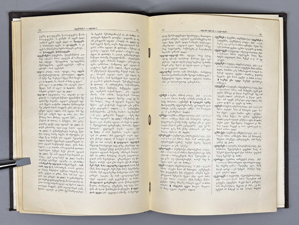 [Signed] Explanatory Dictionary of the Georgian Language: Trial Issue; chief editor Arnold Chikobava. Pre-first edition, 1948. In Georgian.