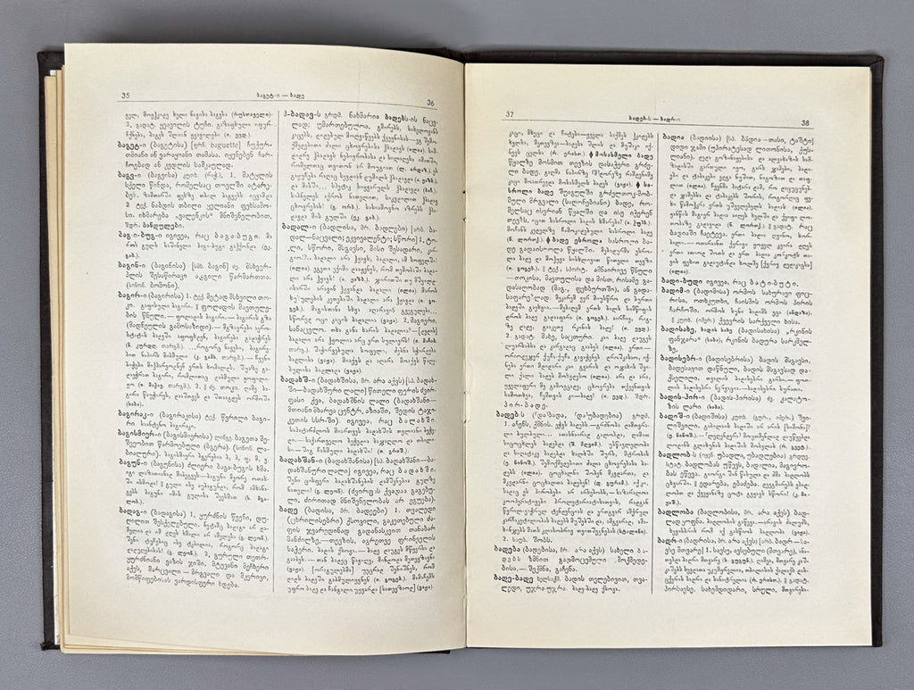 [Signed] Explanatory Dictionary of the Georgian Language: Trial Issue; chief editor Arnold Chikobava. Pre-first edition, 1948. In Georgian.