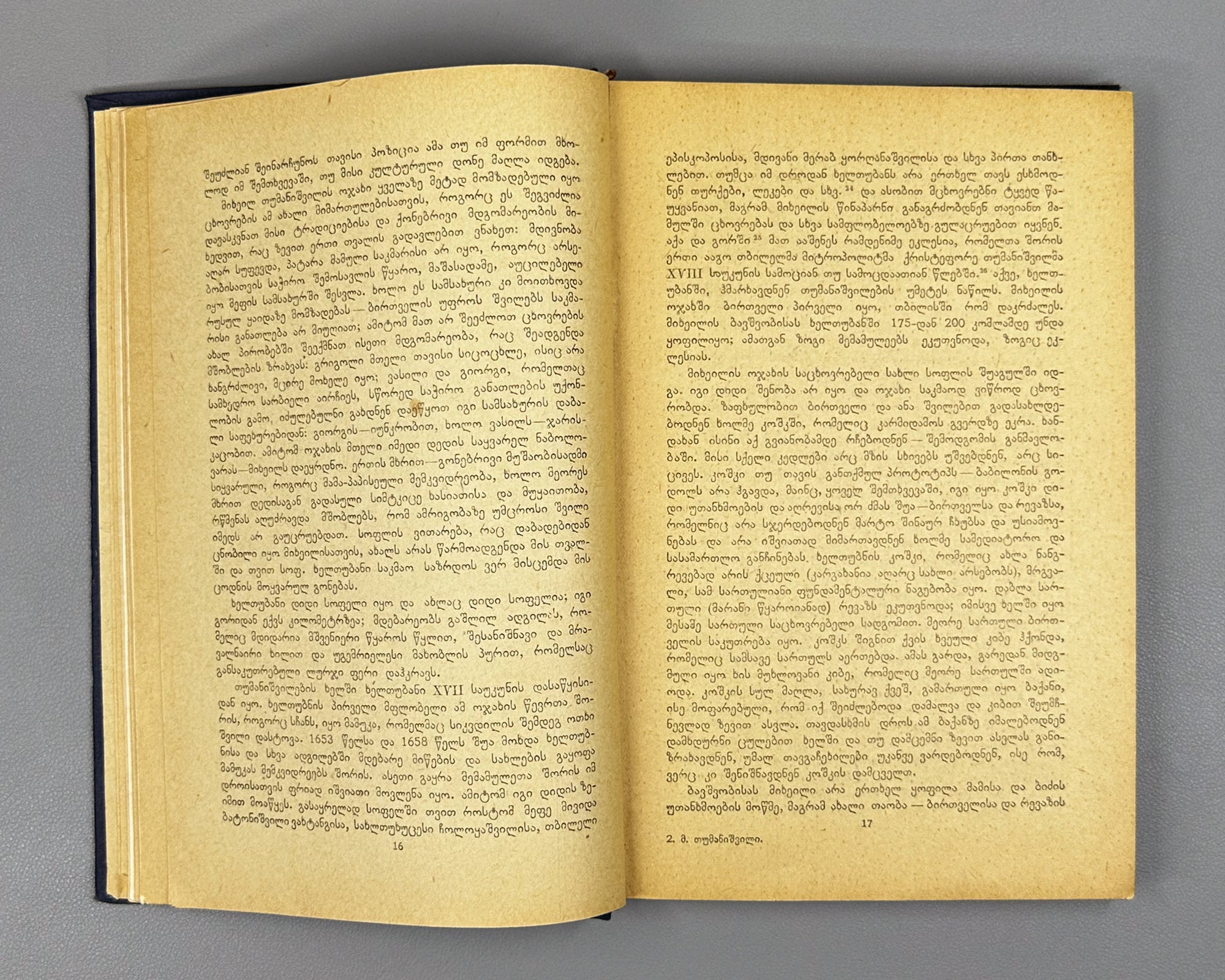 Kheltubneli From the Literary and Social Past The Life and Work of M Tumanishvili (Saliteraturo-sazogadoebrivi tsarsulidan) 1938 In Georgian