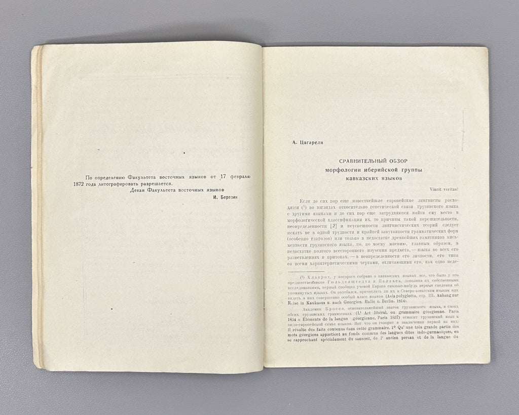 Tsagareli, A. A. Comparative Overview of the Morphology of the Iberian Group of Caucasian Languages (Sravnitelnyy obzor morfologii iberiyskoy gruppy kavkazskikh yazykov), 1957. In Russian.