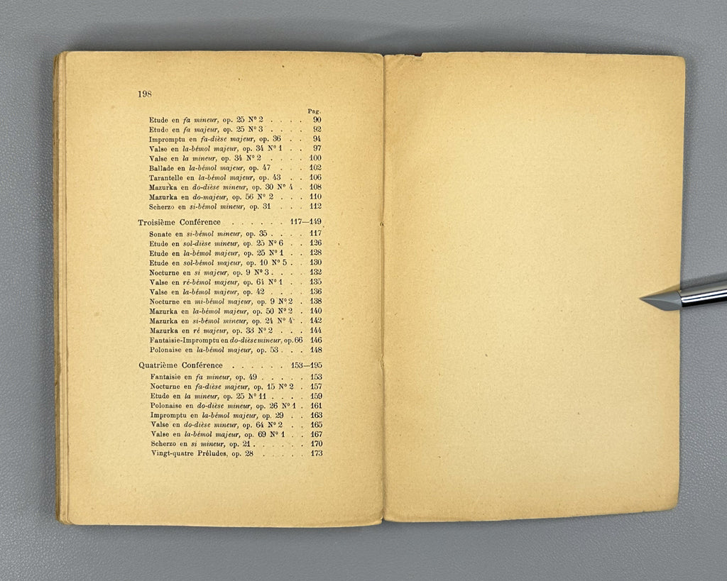 Koczalski, Raoul. Frédéric Chopin: Four Analytical Lectures Preceded by Biographical Notes as well as Essays on Chopin (Frédéric Chopin : quatre conférences analytiques...), 1913. In French.