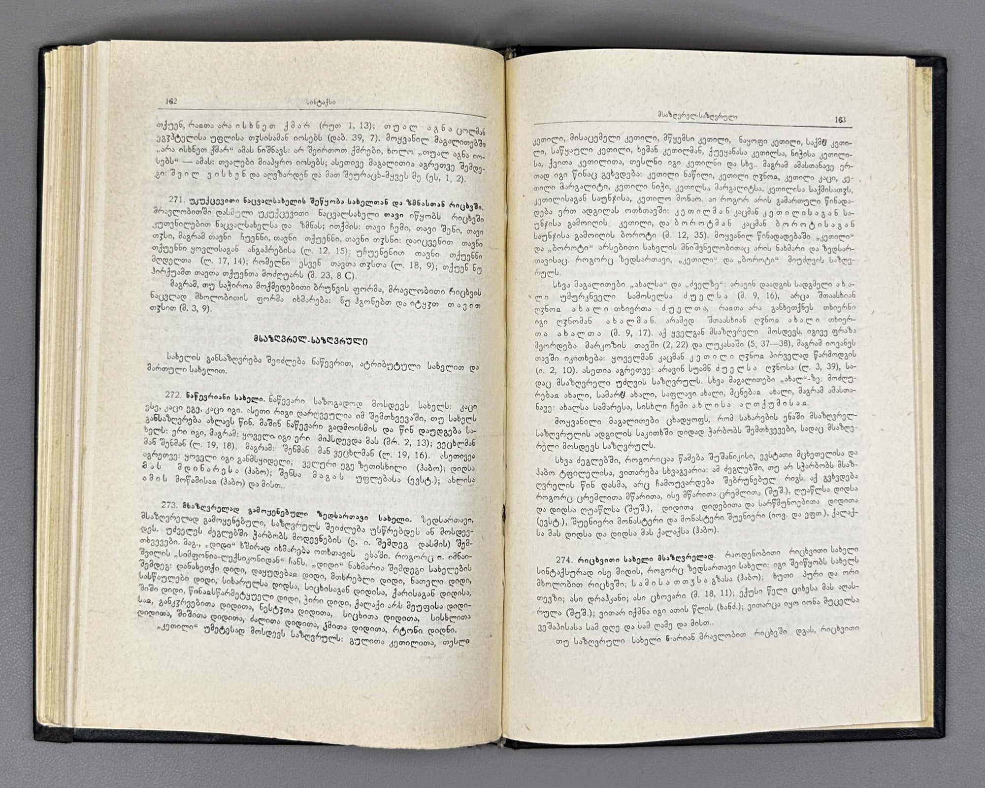 Shanidze, Akaki. Grammar of the Old Georgian Language (Dzveli k'artuli enis gramat'ika). 1976. In Georgian.