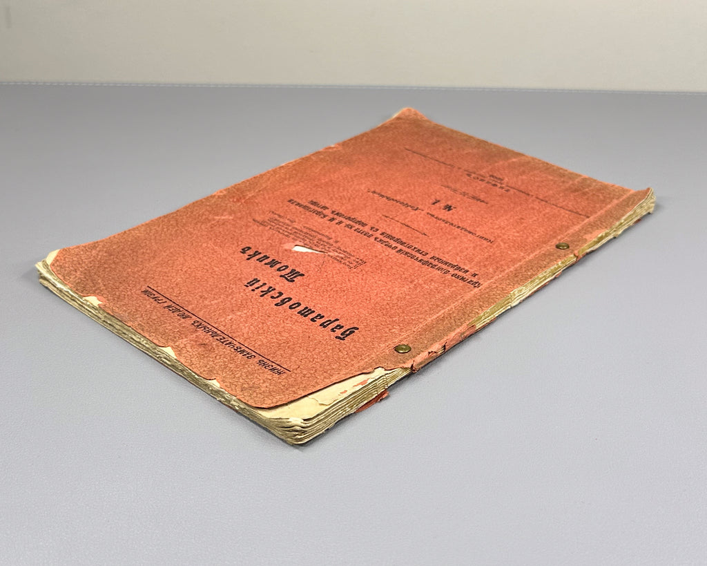 Baratov's Volume: Critical and Biographical Sketch of Prince N. M. Baratashvili, Letters, and Selected Poems (Baratovskiy tomik), 1905. In Russian.