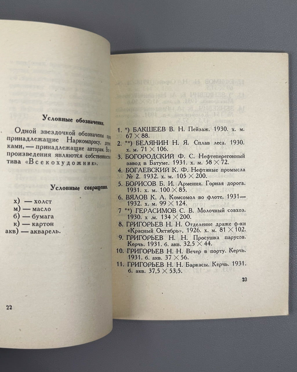 [Constructivist cover] Traveling Art Exhibition: Painting, Drawing, Engraving, Etching (Peredvizhnaya khudozhestvennaya vystavka), article by N. N. Maslenikov, 1933. In Russian.